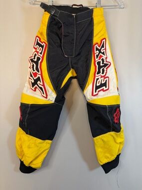 Fox Racing Yellow & Black Motocross Pants
